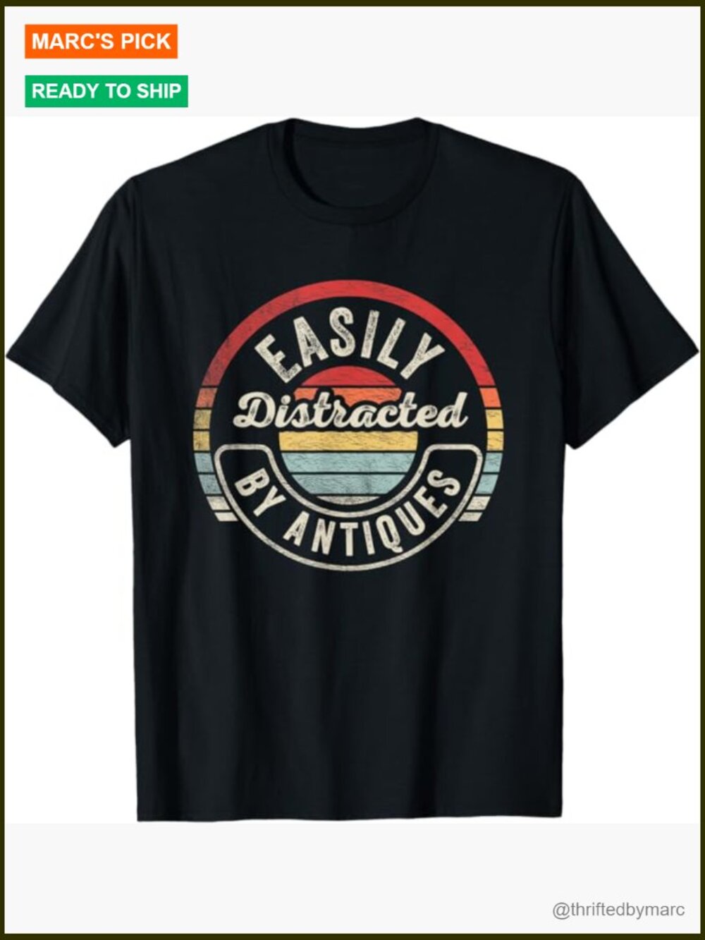 Vintage Funny Antique Collector Lover T-Shirt - Retro Tee